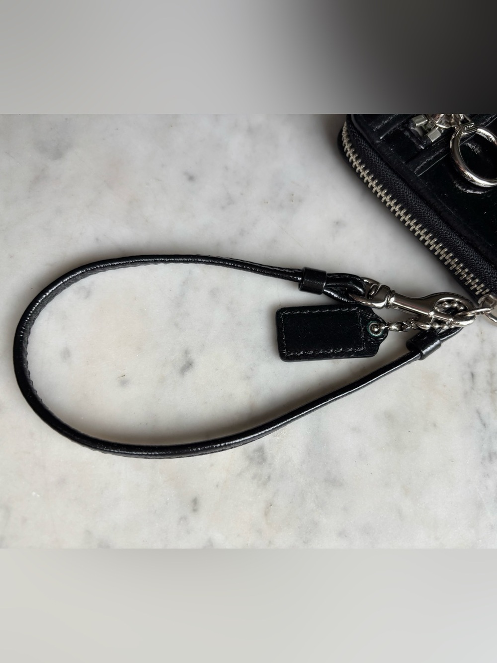 Coach Black Poppy Patent Leather Wristlet/Wallet - Picture 10 of 15